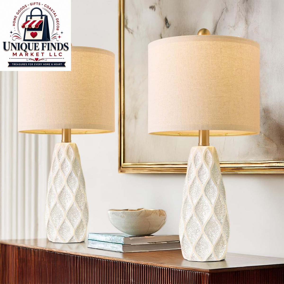 Set of 2 27.5" Green Ceramic Table Lamps for Bedroom and Living Room