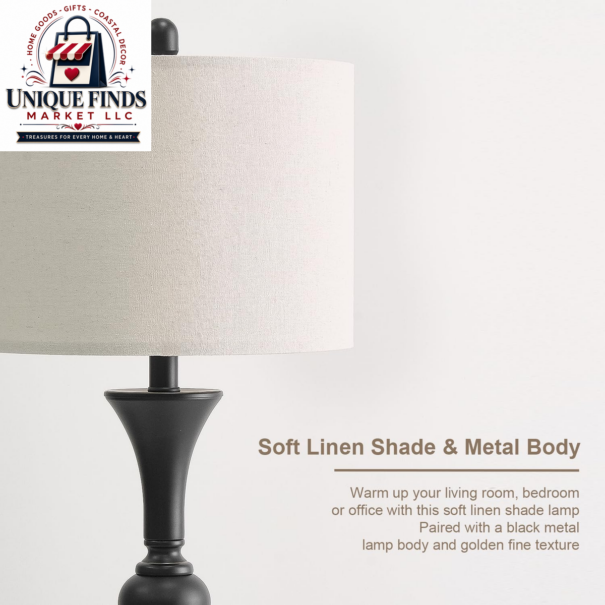 Oneach 28" Black Tall Table Lamp Set of 2 with USB Ports for Living Room