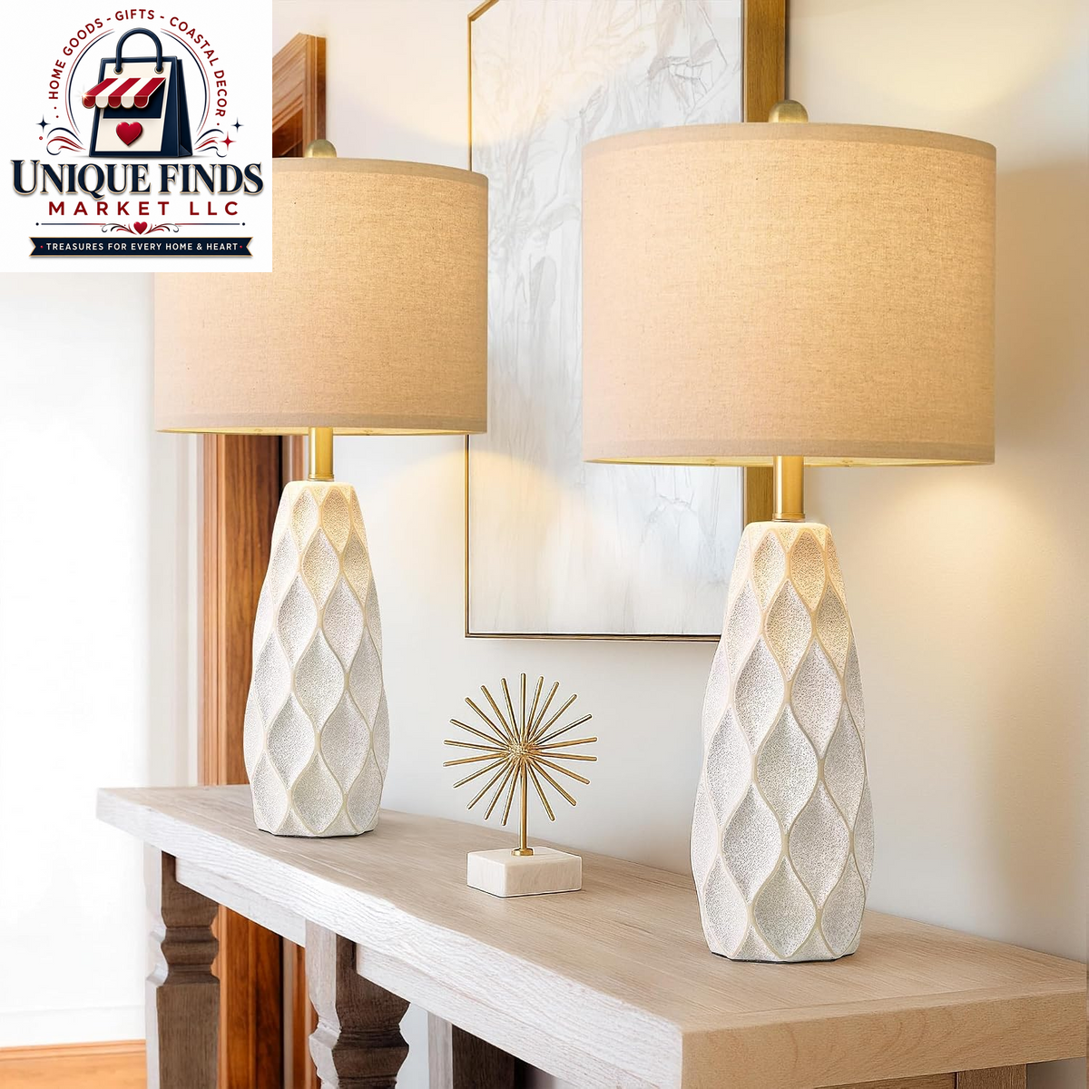 Set of 2 27.5" Green Ceramic Table Lamps for Bedroom and Living Room