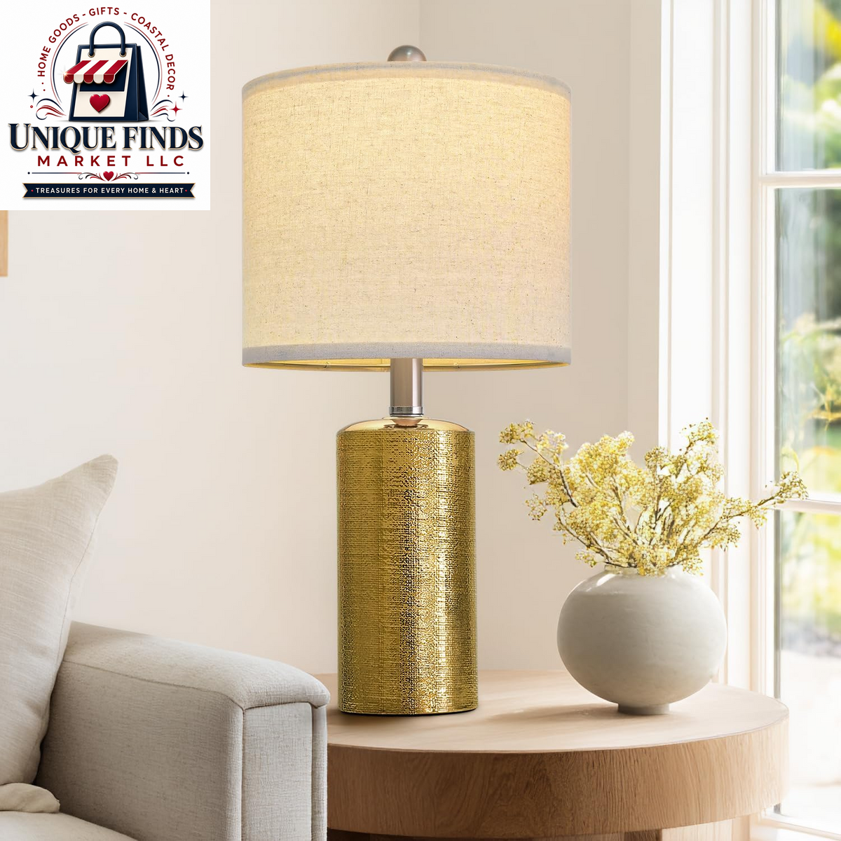Small Table Lamps Set of 2 for Living Room 20.25" Blue Lamps Bedside Lamps