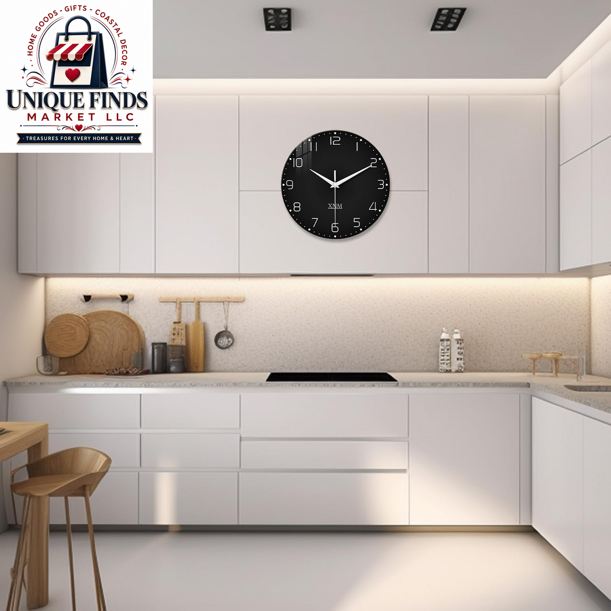 XNM 14-Inch Battery Operated Decorative Wall Clock