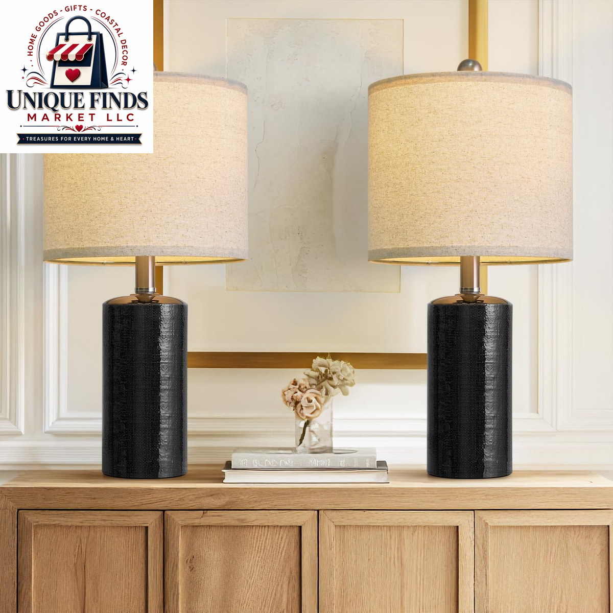 Small Table Lamps Set of 2 for Living Room 20.25" Blue Lamps Bedside Lamps