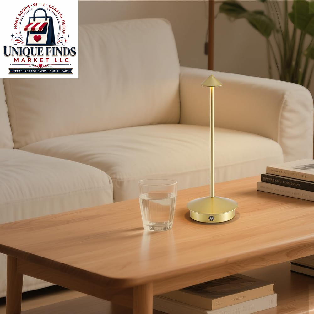 2-Pack Rechargeable Aluminum Cordless Table Lamps with 6000mAh Battery, Waterproof and Dimmable LED Touch Lamps for Outdoor and Restaurant Use