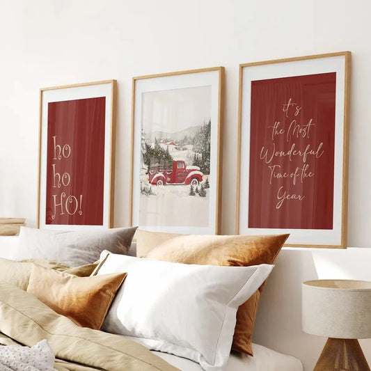 Winter Holiday Decoration Art Decor Prints