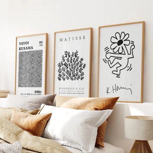 Black and White Matisse Art Set of 3 Posters