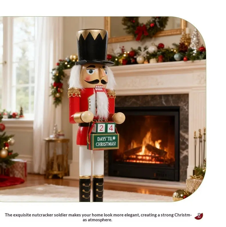Wooden Nutcracker Christmas Tree Desktop Ornament