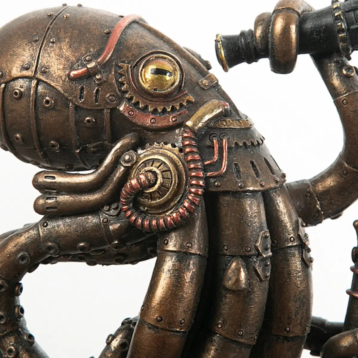 Steampunk Mechanical Octopus Sculpture Decor