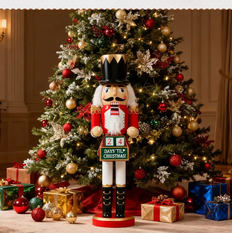Wooden Nutcracker Christmas Tree Desktop Ornament