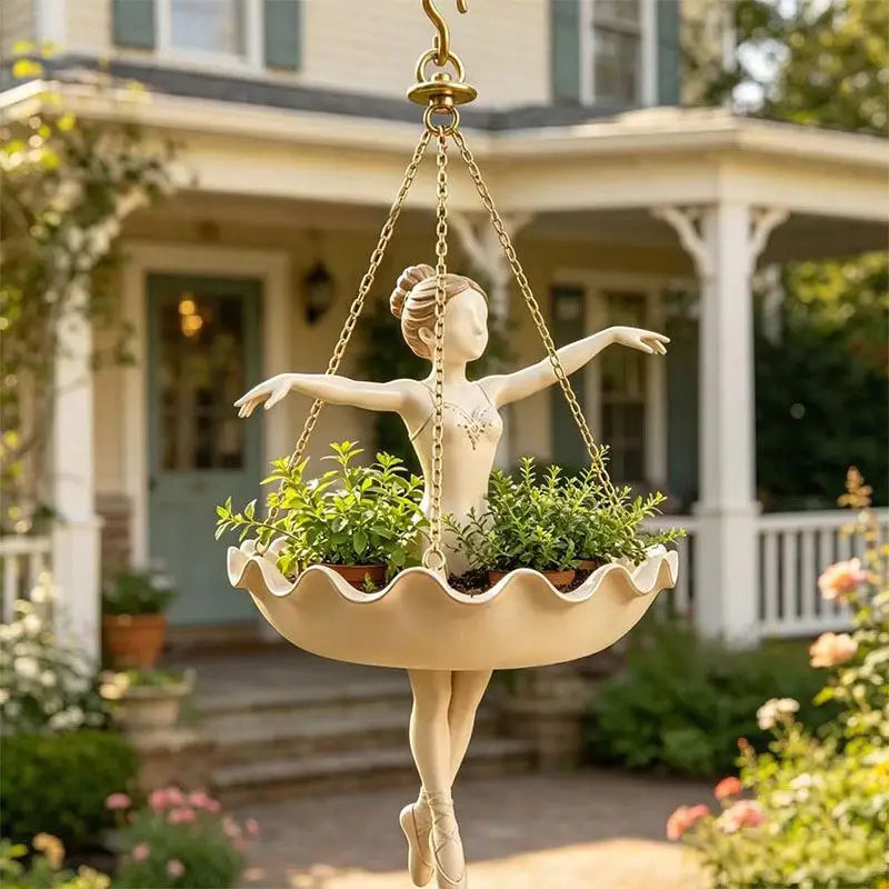 Creative Ballerina Flower Pot Hanging Ornaments