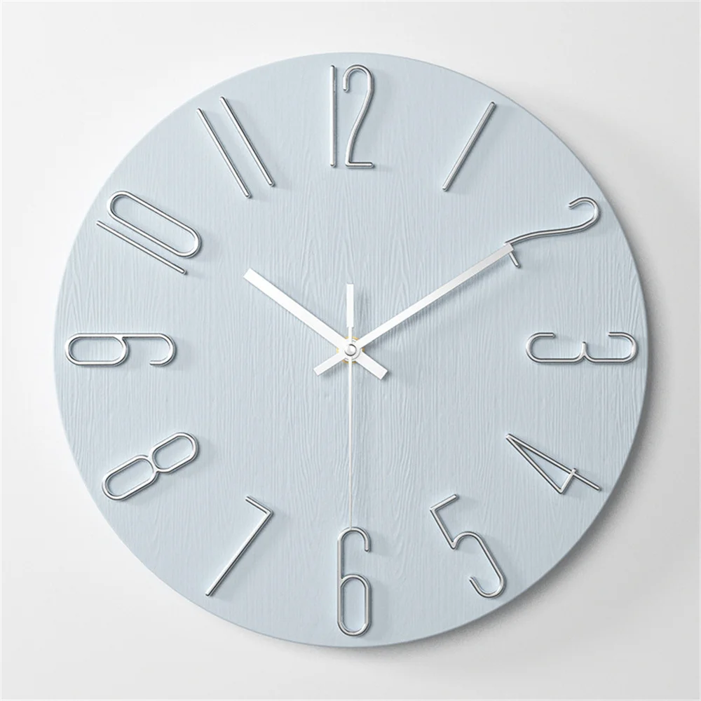Wall Clock Battery Powered Clocks 12 Inch Small Clock Analog Clock Suitable for Home Office Bedroom Kitchen Classroom School