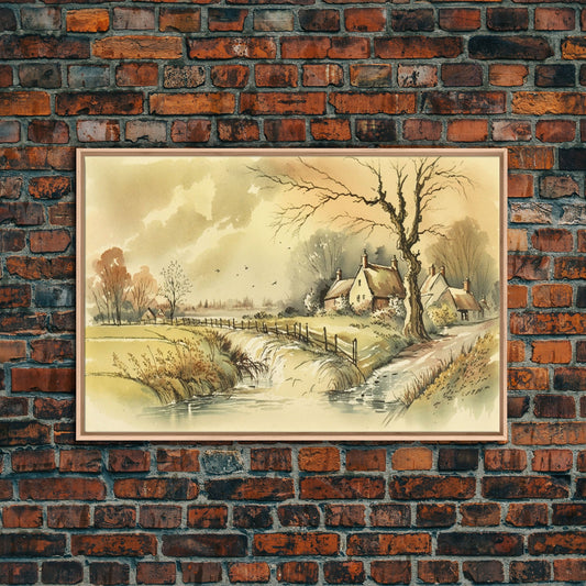 Life On The Farm, Framed Canvas Print, Wall Art