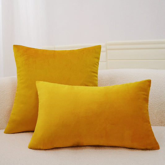 2-Piece Coordinated Pillow Cover & Insert Bundle – Throw Pillow Covers AND Inserts with matching color with size of  of 18"x18" and 12"x20" – Fancy...