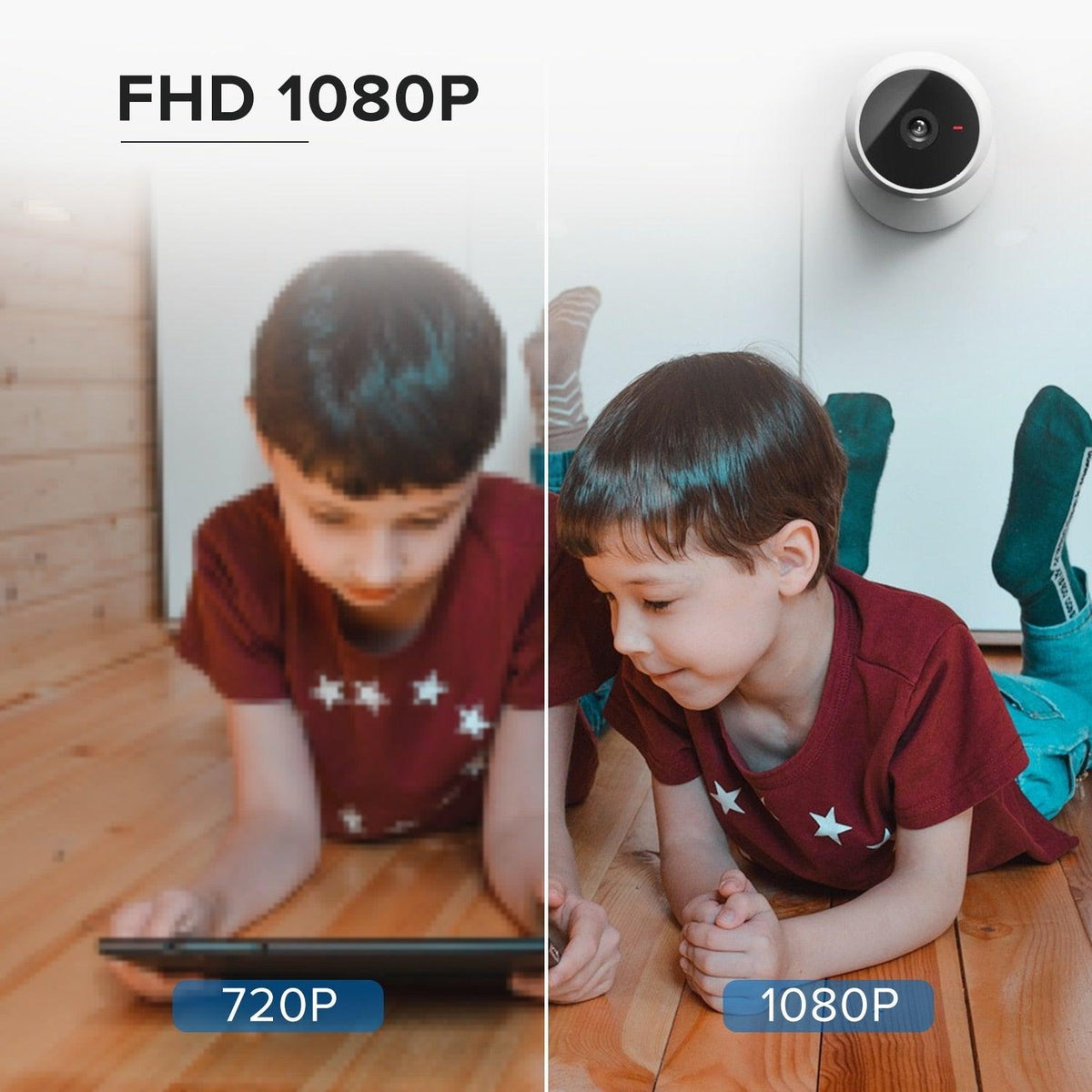 1080P IP Wifi Camera Indoor Surveillance Camera Baby Monitor Mini Cam Home Security Webcam Motion Detection with Night Vision AIl Human Detection Activity Zone