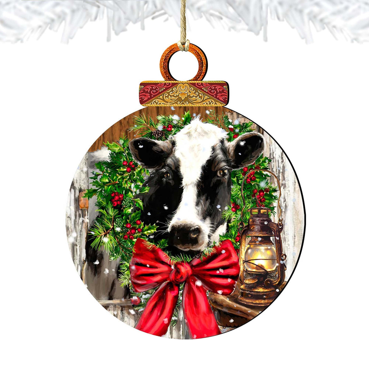 Christmas on the Farm Wooden Ornaments by Gelsinger - Christmas Decor - 8021128-DG