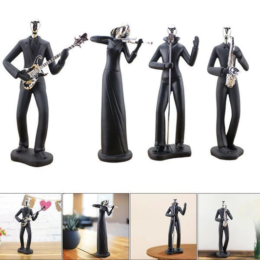 Figurine Statue Musical Gifts Music Decor Musician Sculpture for Home Souvenirs Resin 250407