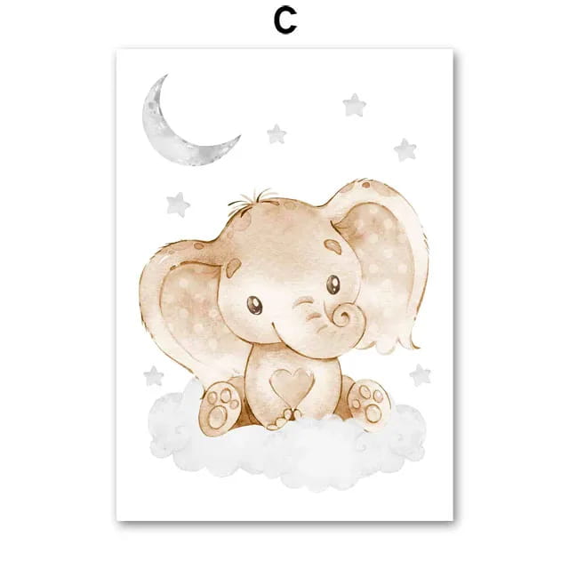 Kids Wall Art Canvas Nursery Decor Prints