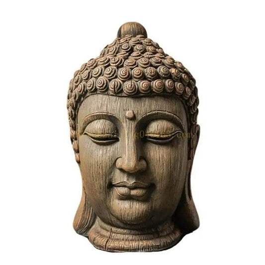 Resins Buddhas Head Sculpture with Fine Detailing Buddhist Religious Bust Statue for Spiritual Relaxation Top Sale 250715