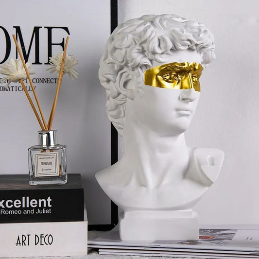 European Home Decoration David Head ResinStatues Statues Decor Modern Abstract Art Bust Sculpture Sketch Practice 250813