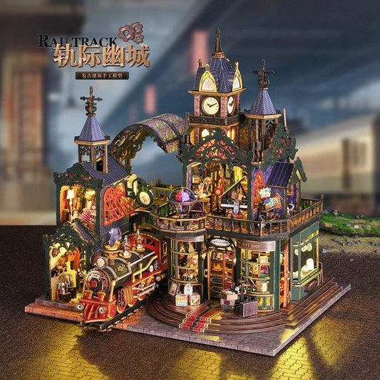 DIY Book Nook Fantasy City Alley 3D Puzzle Bookend for Bookshelf Christmas Black Friday Creative Gift Idea 251218