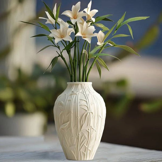 Valentine's Day DIY Bamboo resin silicone bamboo relief ornament pen holder dried flower vase concrete gypsum mold craft molds ddmySat