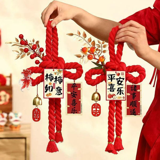 Chinese Knot Ornaments Spring Festival Atmosphere Decorations 2026 Year Of The Horse Front Door Hangings 260127