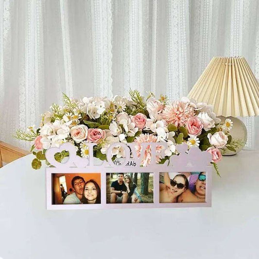 Couples Frame Wooden Love Picture Rustic Photo Frames Romantic Living Room Decor Creative Desk Ornament C260205