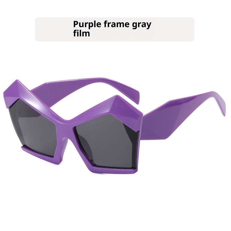 Oversized Square Cateye Polarized Sunglasses Big Trendy Style Fashionable Personality Big Frame Sunglasses New Fashionable & Popular Street Style Sunglasses For Women