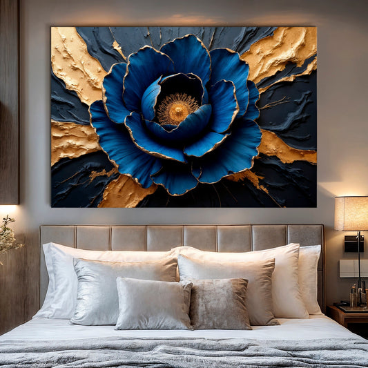 Sapphire Bloom Wall Art