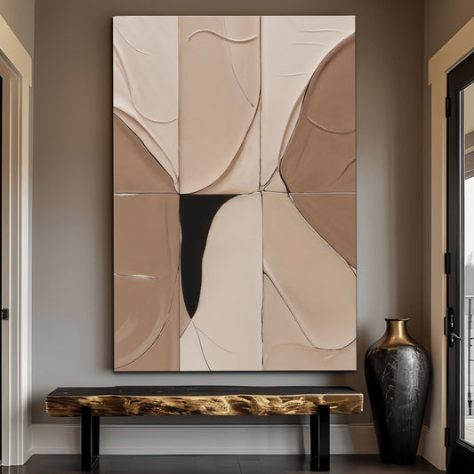 Neutral Abstract Boho Wall Art
