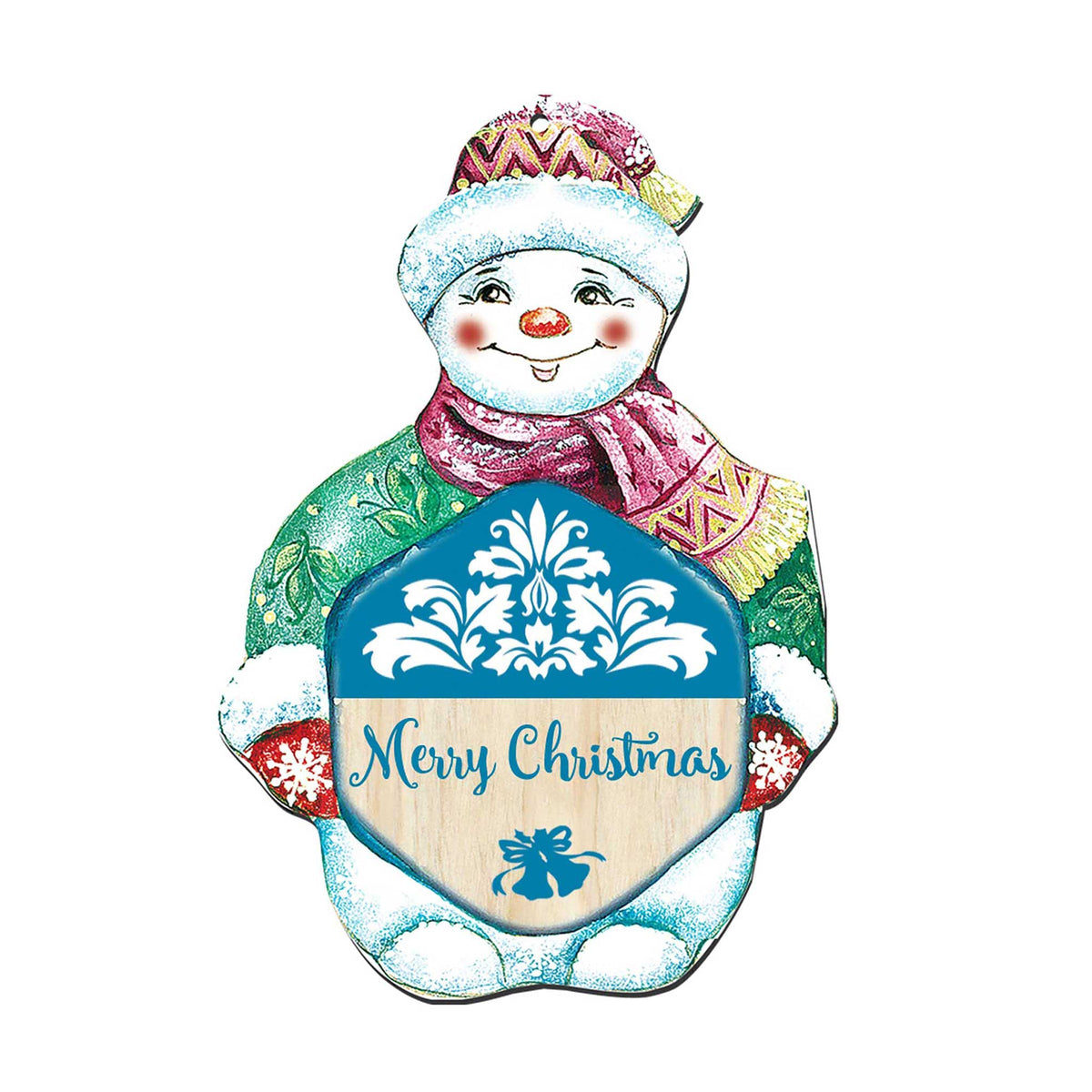 Snowman Christmas Door Decor by G. DeBrekht - Christmas Santa Snowman Decor - 8116101H
