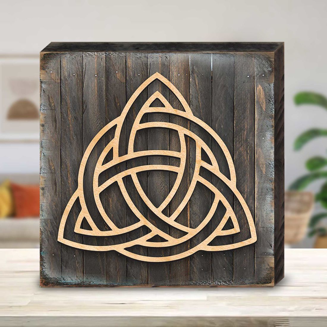 Spiral Symbol Celtic Art Wooden Wall Art by Celtic Art - Celtic Decor - 953168B