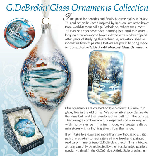 Three Kings Ball Glass Ornament by G. DeBrekht - Nativity Holiday Décor - 73551