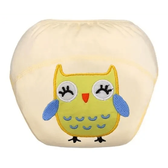 1Pcs Cute Baby Diapers Reusable Nappies Cloth Diaper Washable Cotton Training Pants Panties