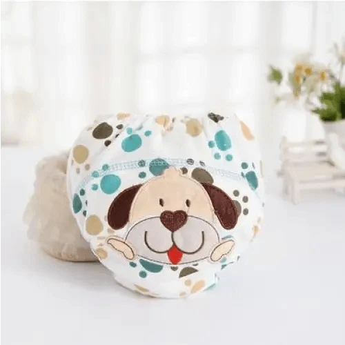 1Pcs Cute Baby Diapers Reusable Nappies Cloth Diaper Washable Cotton Training Pants Panties