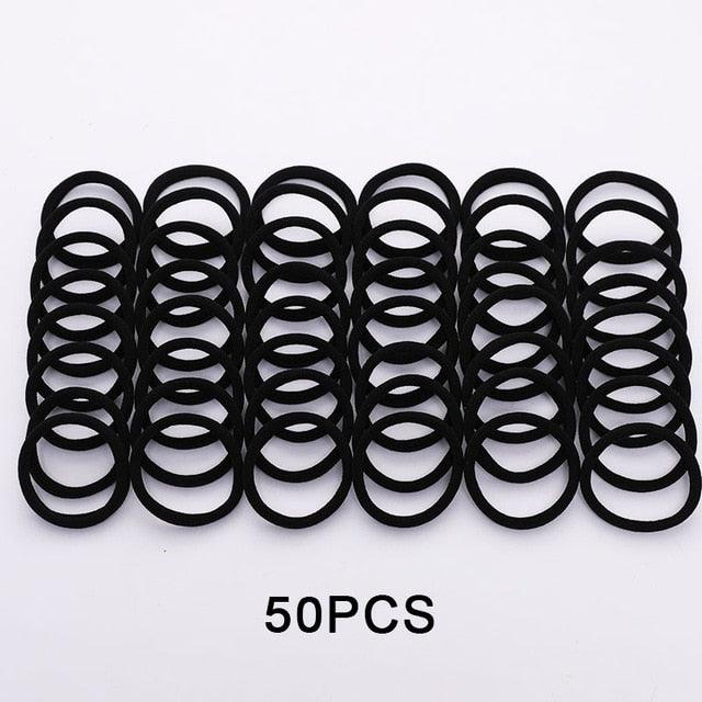 1Set 4cm Girls Cute Colorful Elastic Hair Bands Children Lovely Ponytail Holder Scrunchies Hair Ties Headbands Fashion Hairgrips Accessories For Party