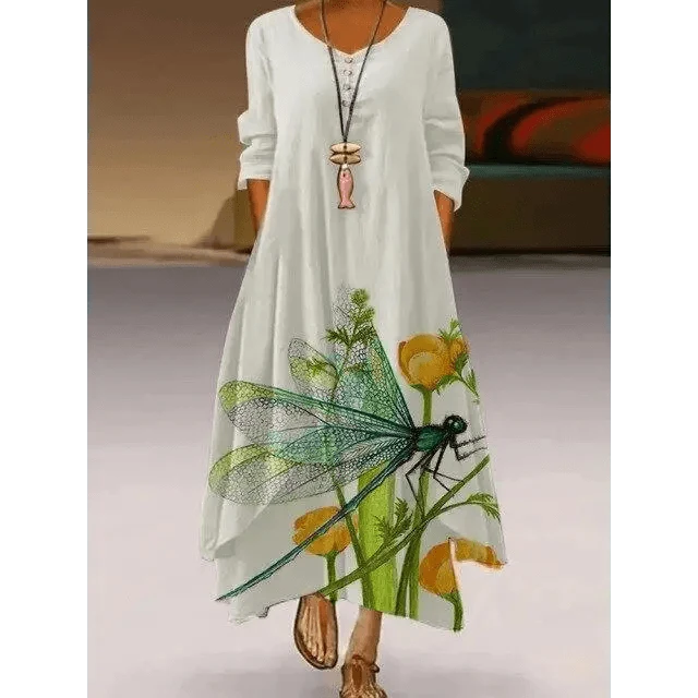 Fashion Long Sleeve Casual Loose Dress for Women - Summer Fashion Dresses for Women