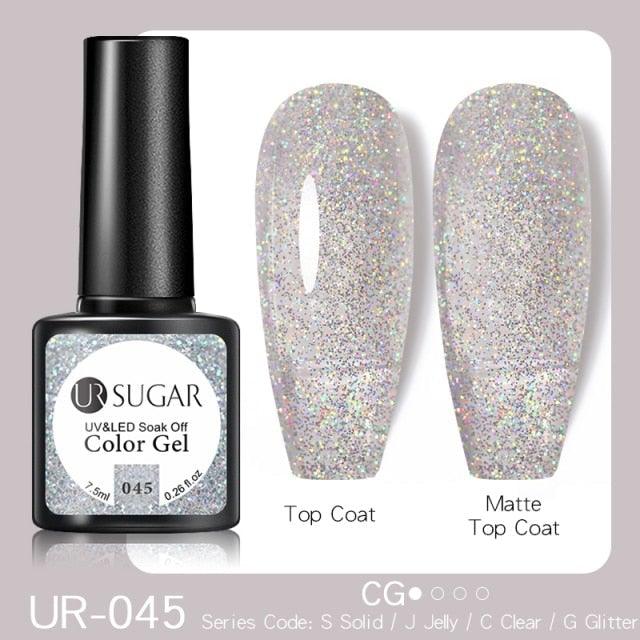2022 New Reflective Glitter Nail Gel 8ml  Permanent UV/LED Glossy Effect Popular Diamond Nail Gel Design For Womens