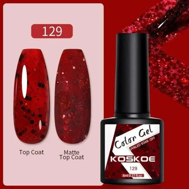 Spring Summer Nail Gel Polish Colorful UV LED Diamond Stylish Glossy and Matte Fashion Design For Womens