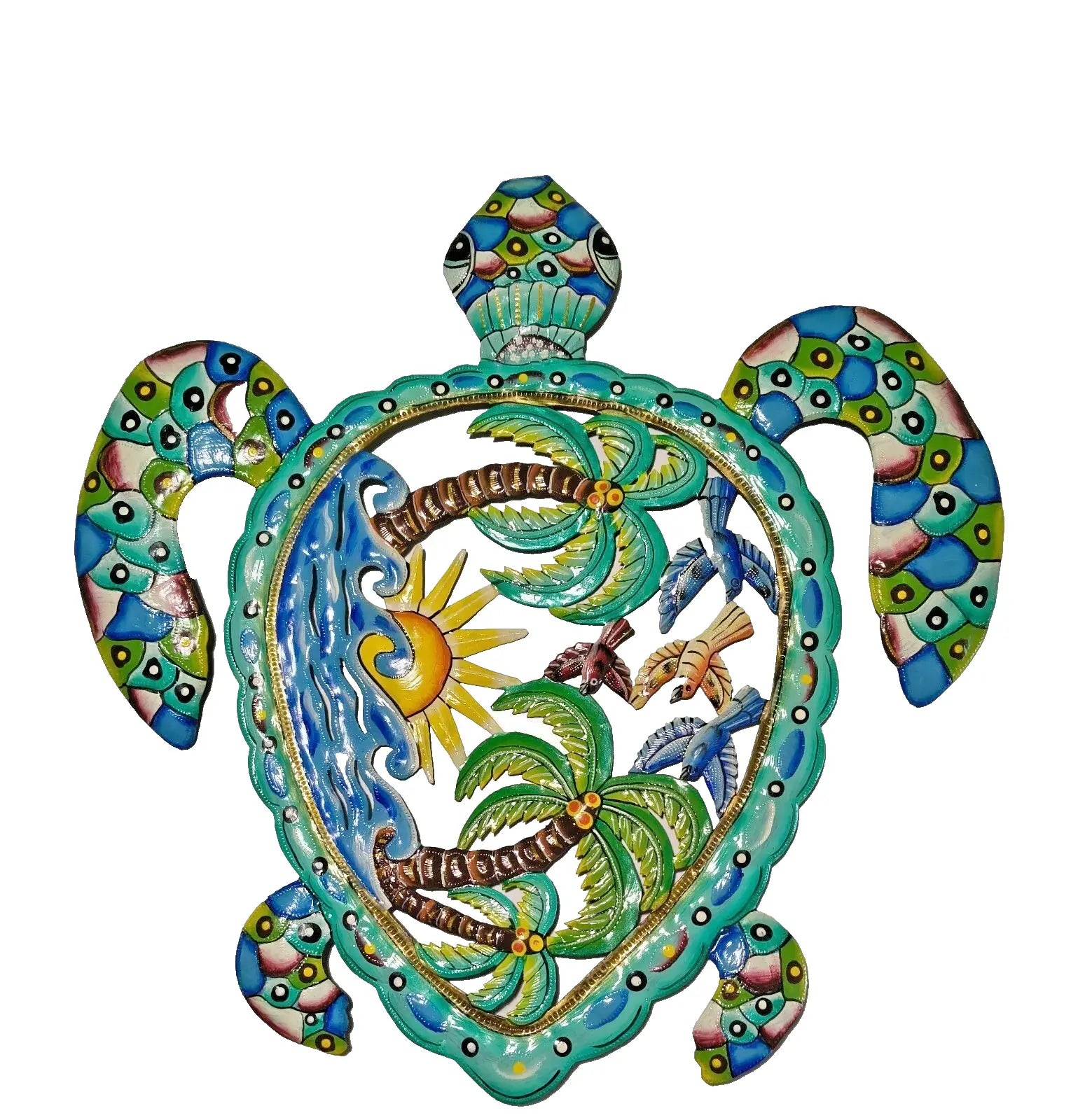 23 inch Turtle Metal Drum Handmade Art. Visit Our Store ufmllc.online