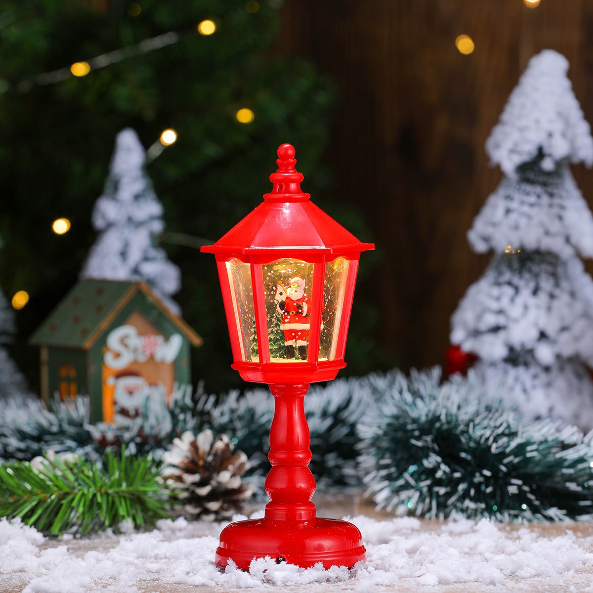 Christmas Decorations Luminous Band Music Water Injection Table Lamp