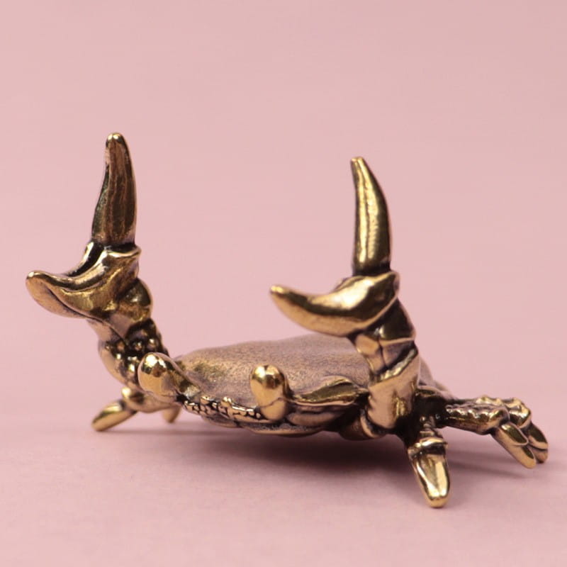 Brass Little Crab Pen Holder Home Decor