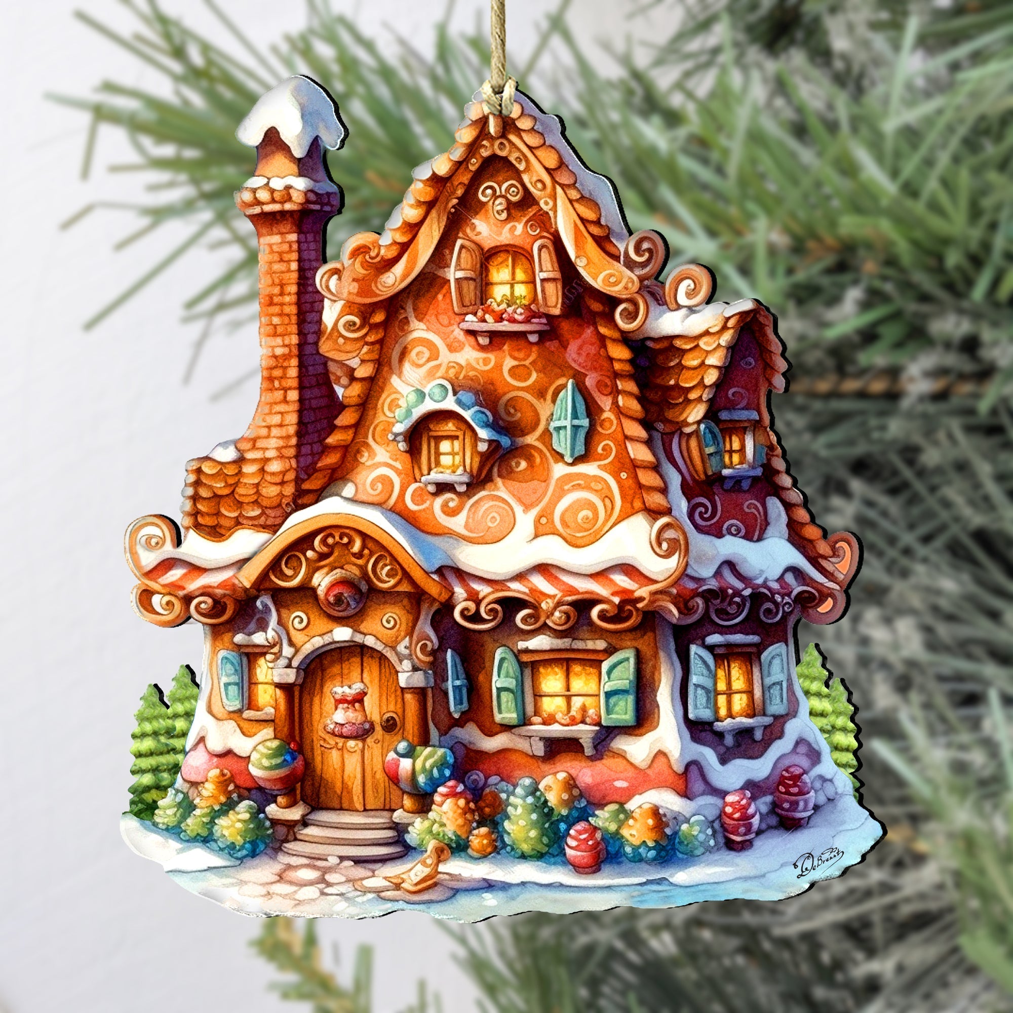 Magic House  Wooden Ornaments by G. Debrekht - Christmas Decor - 8100191-3