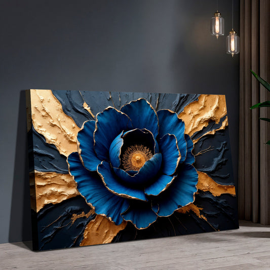 Sapphire Bloom Wall Art