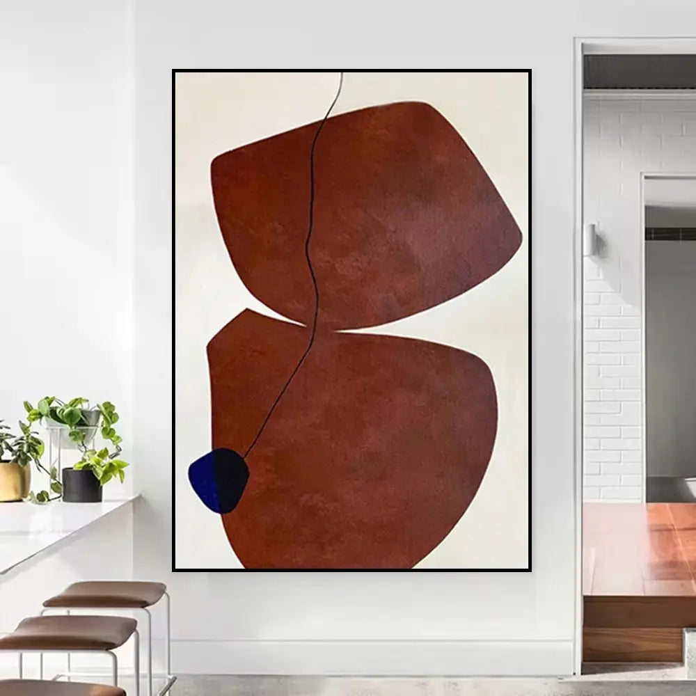 Handmade Abstract Canvas Oil Painting Wabi Sabi Art