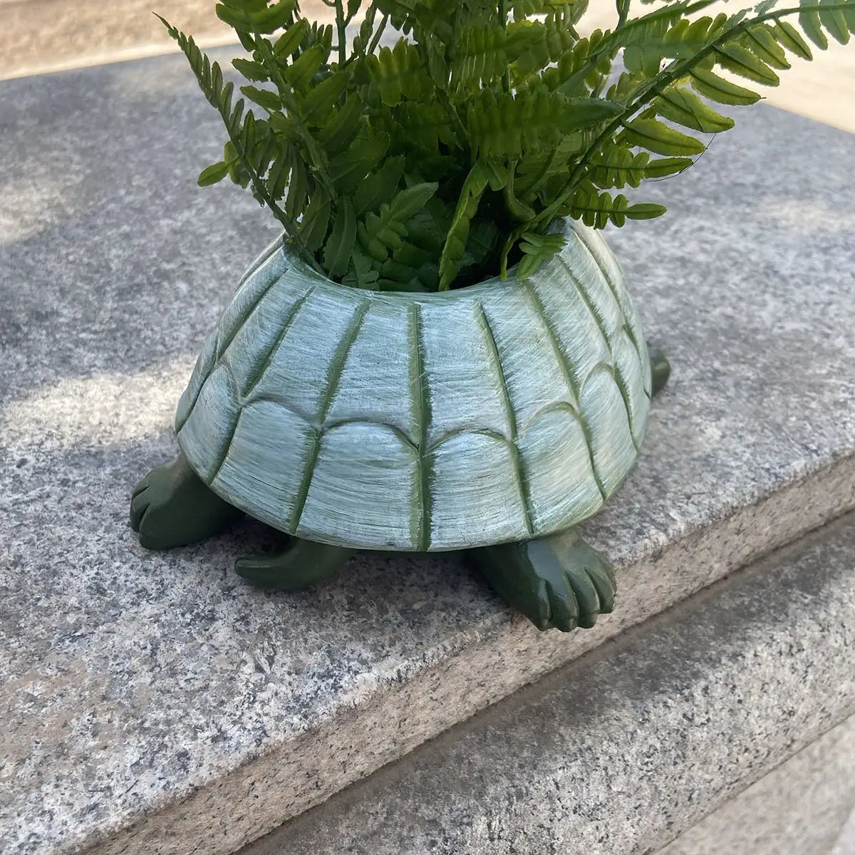Turtle Flower Pot Resin Statue For Outdoor Gardens