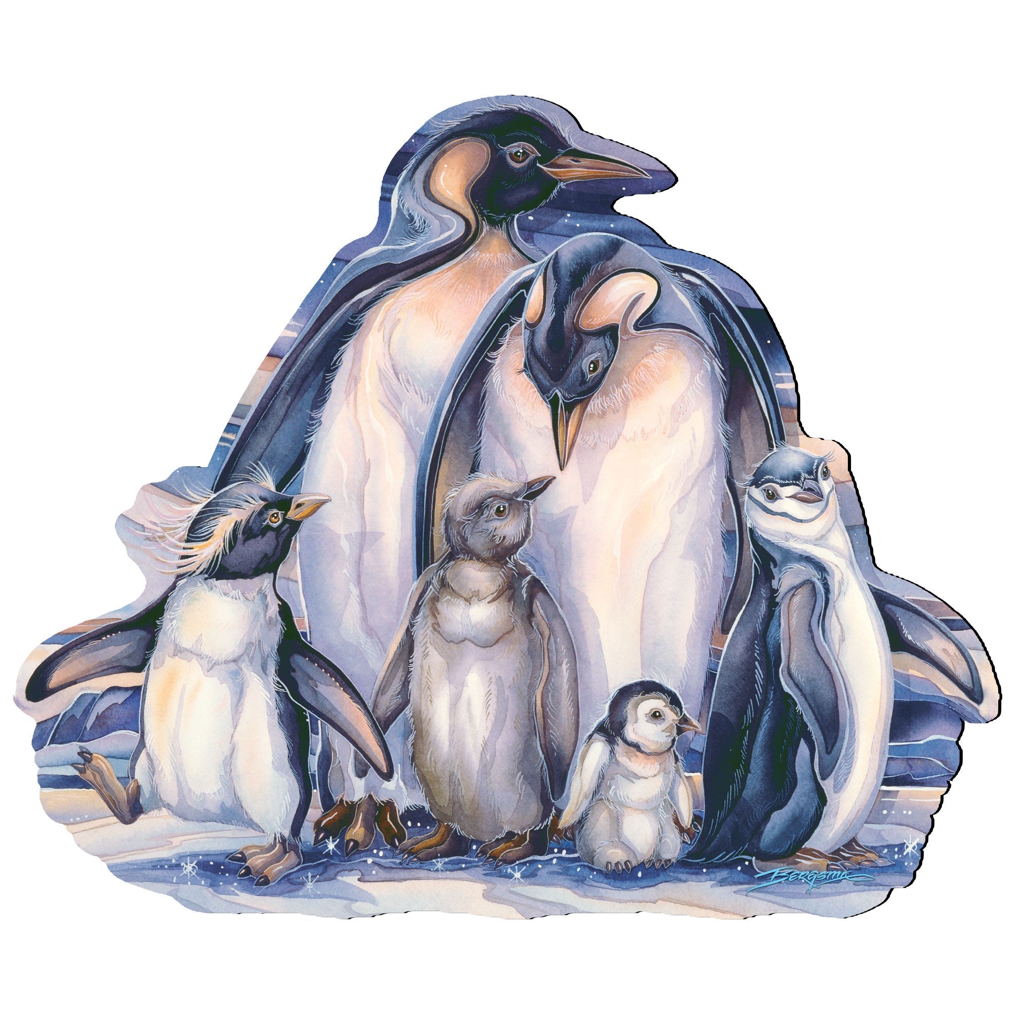 Sno Buddy Like You Wildlife Wall Art - J. Bergsma - Wildlife Holiday Decor - 8591659W-JB