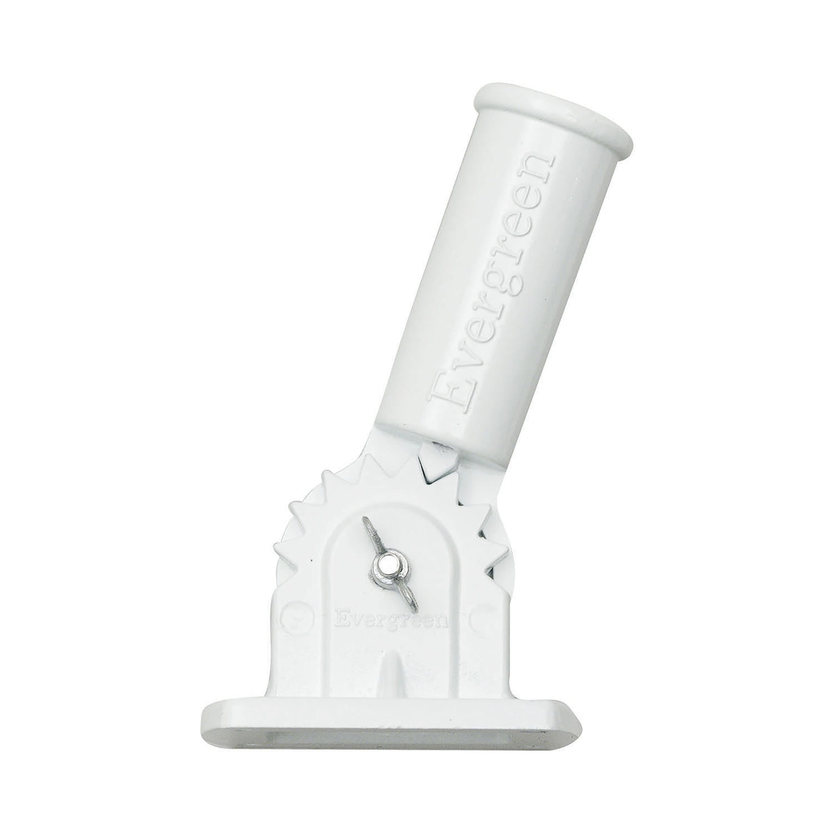 Adjustable Aluminum House Flag Bracket, White Finish