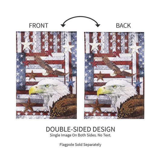 Eagle Moire Garden Flag