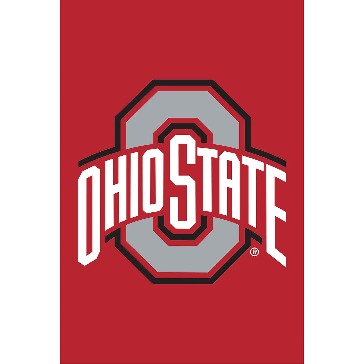 Ohio State University Applique House Flag