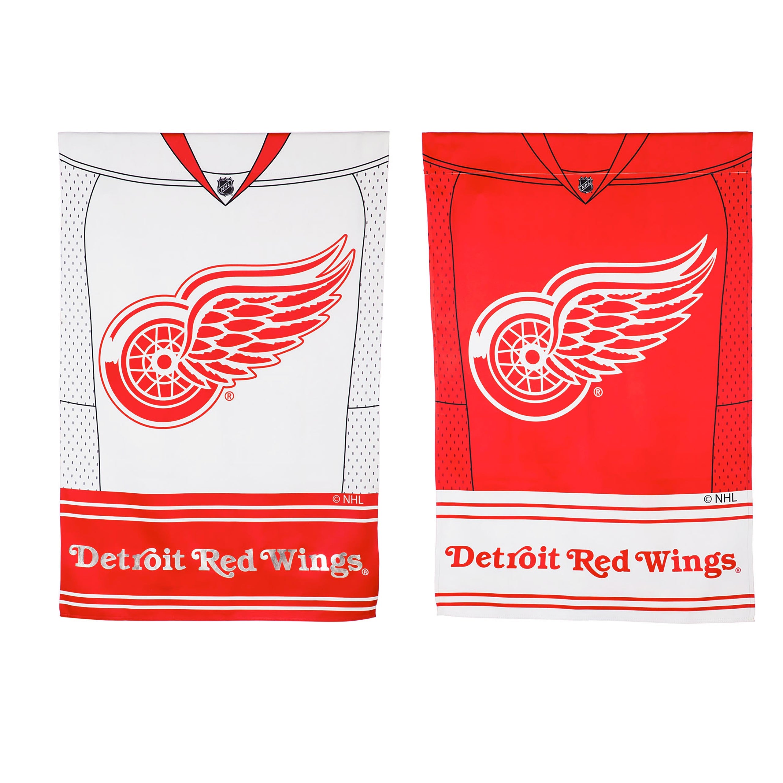 Flag, DS Suede, Foil, Reg, Jersey, Detroit Red Wings